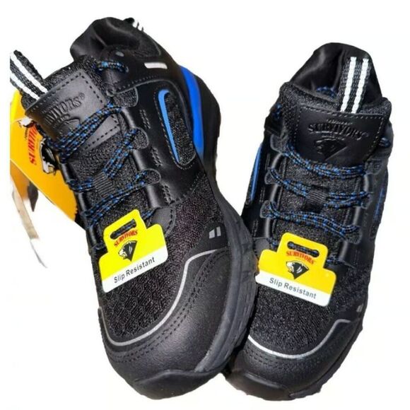 Women's Size: 8 . Leather Soft Toe Shoes . Oil & Slip Resistant . Work & Safety - Picture 4 of 11